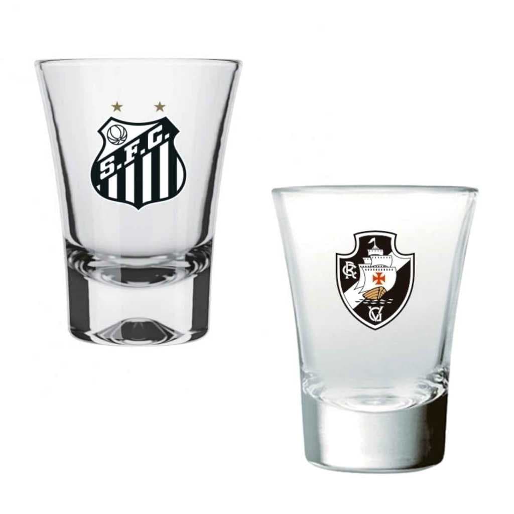 Copo Shot Dose Tequila Cachaça Times De Futebol Oficial Presente Torcedor 60ml Allmix