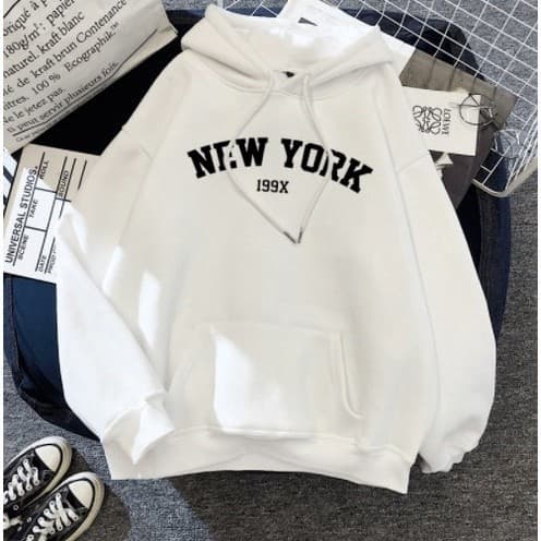 Moletom Unissex Grosso NY Blusa De Frio Moda De Inverno Casaco Masculino