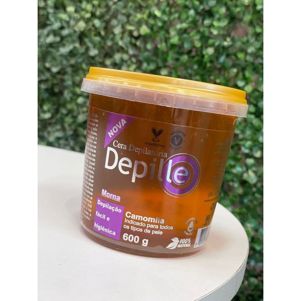 Cera Depilatória Morna Depille Camomila 600gr Hidrossoluvel