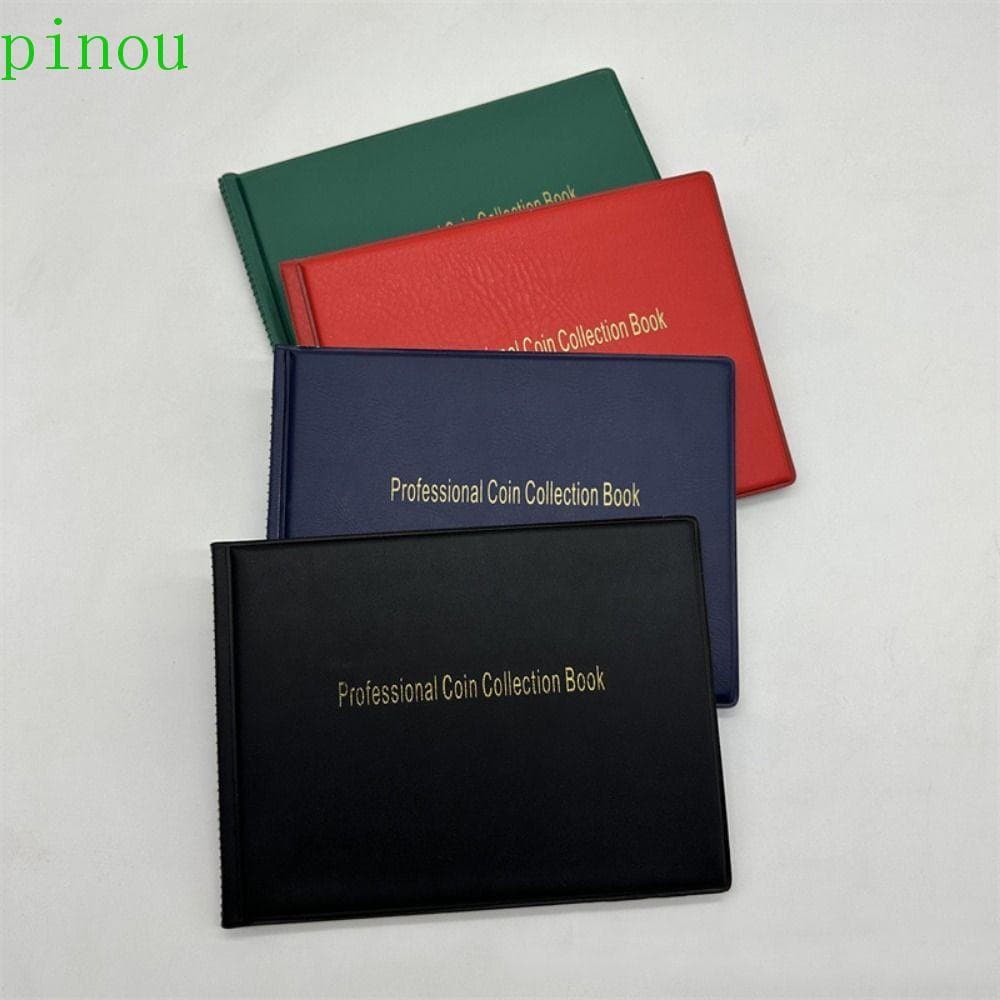 Porta-Álbum De Moedas PINOU , Suporte Transparente Para Coleta De PVC Com 240 Bolsos , Resistente À Oxidação
