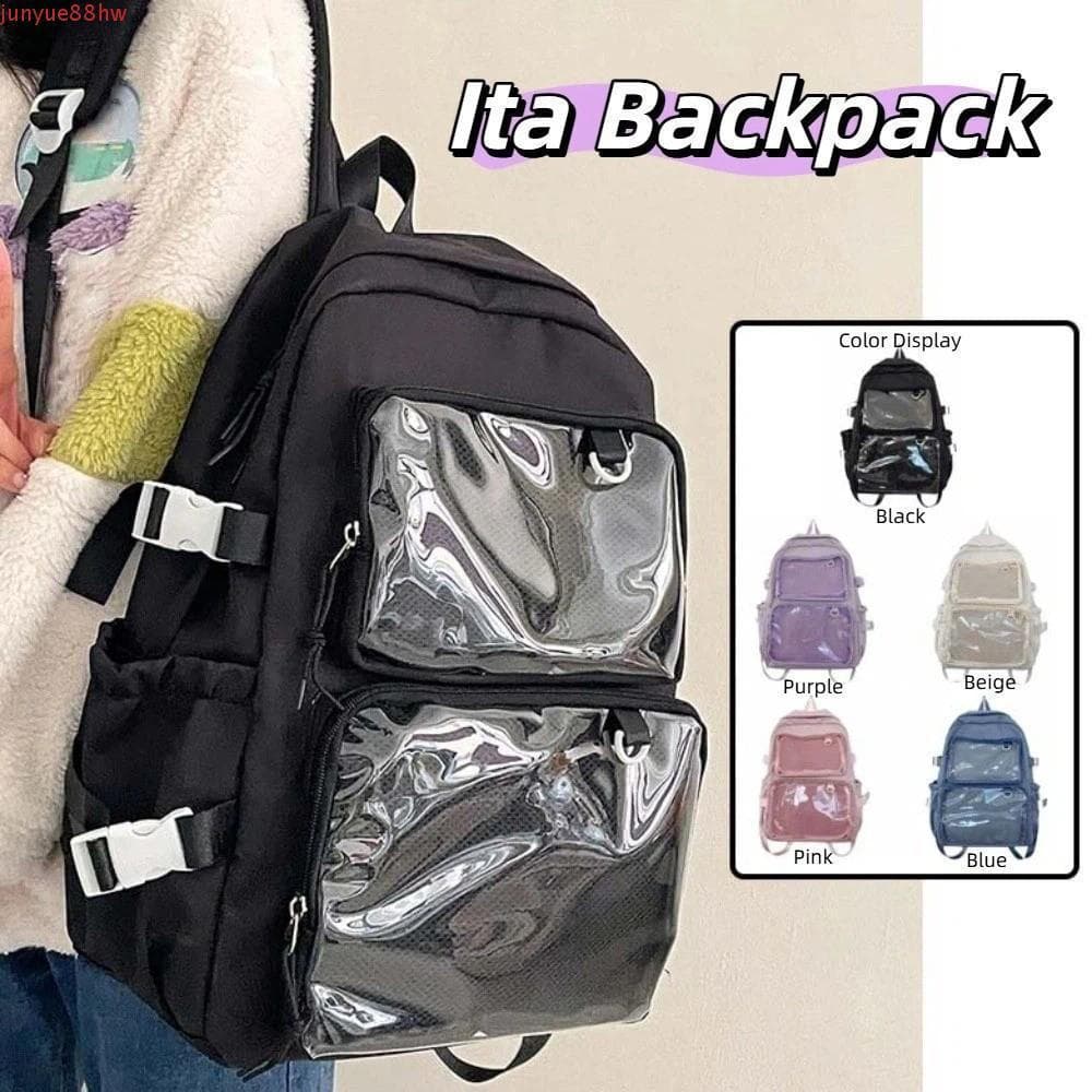 Bolsa Escolar Para Estudantes JUNYUE , Mochila Ita De Nylon À Prova De Poeira De Cor Sólida , Prevenção De Arranhões
