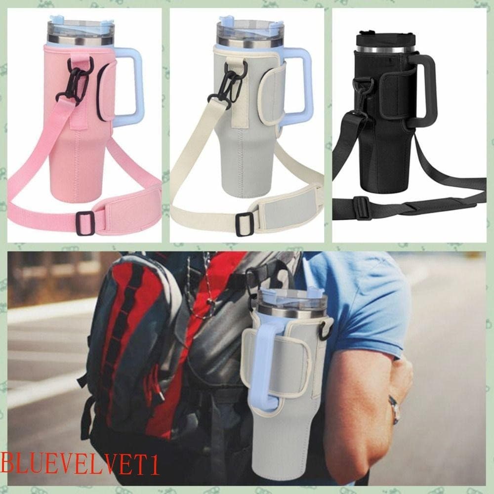 Bolsa Térmica Para Copo BLUEVELVET1 , Neoprene Com Alça De Ombro Ajustável De 40 Onças , Portátil