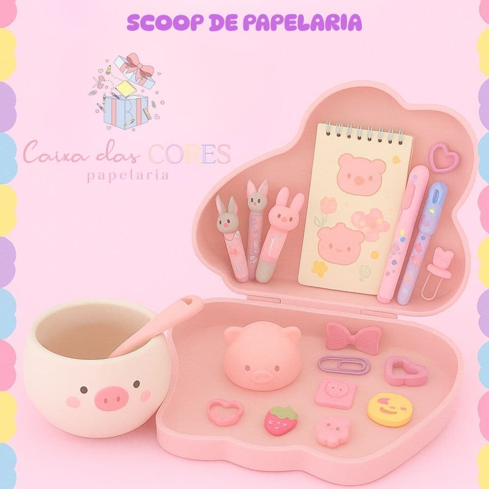 SCOOP DE PAPELARIA CAIXA DAS CORES