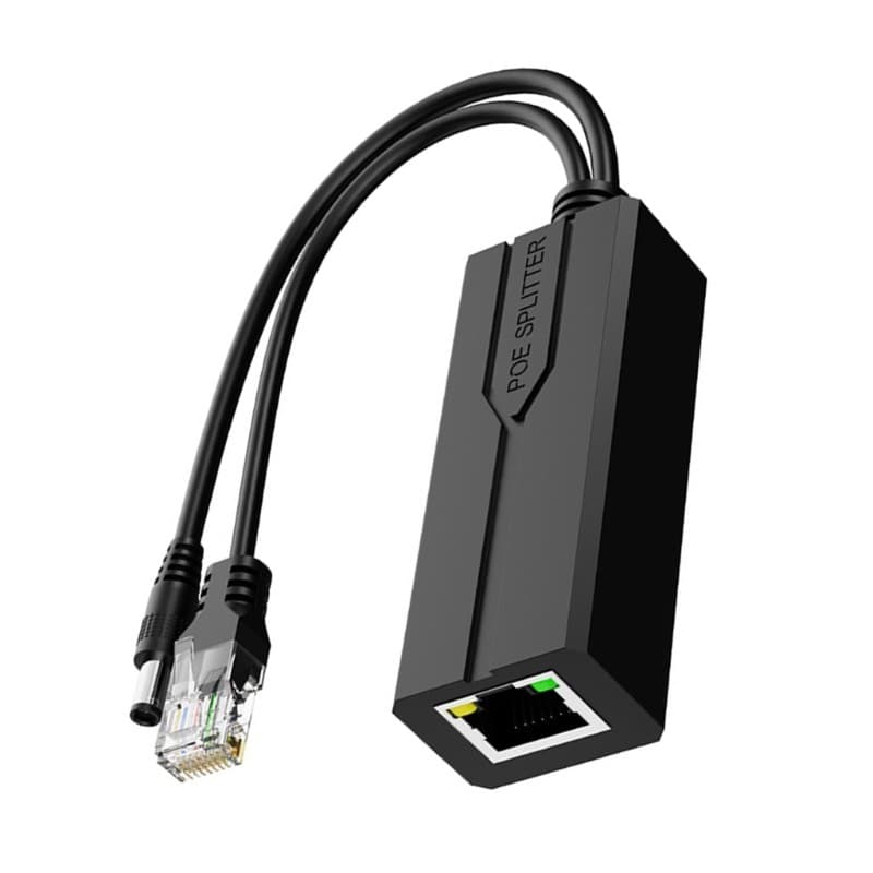 Adaptador TENB DC48V POE Para DC12V Divisor 10 100 1000Mbps Suporte Gigabit