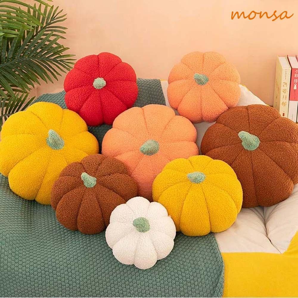 MONSA Abóbora Brinquedos De Pelúcia Crianças Presentes Descanso De Aniversário Decoração De Quarto Almofada Traseira Sof