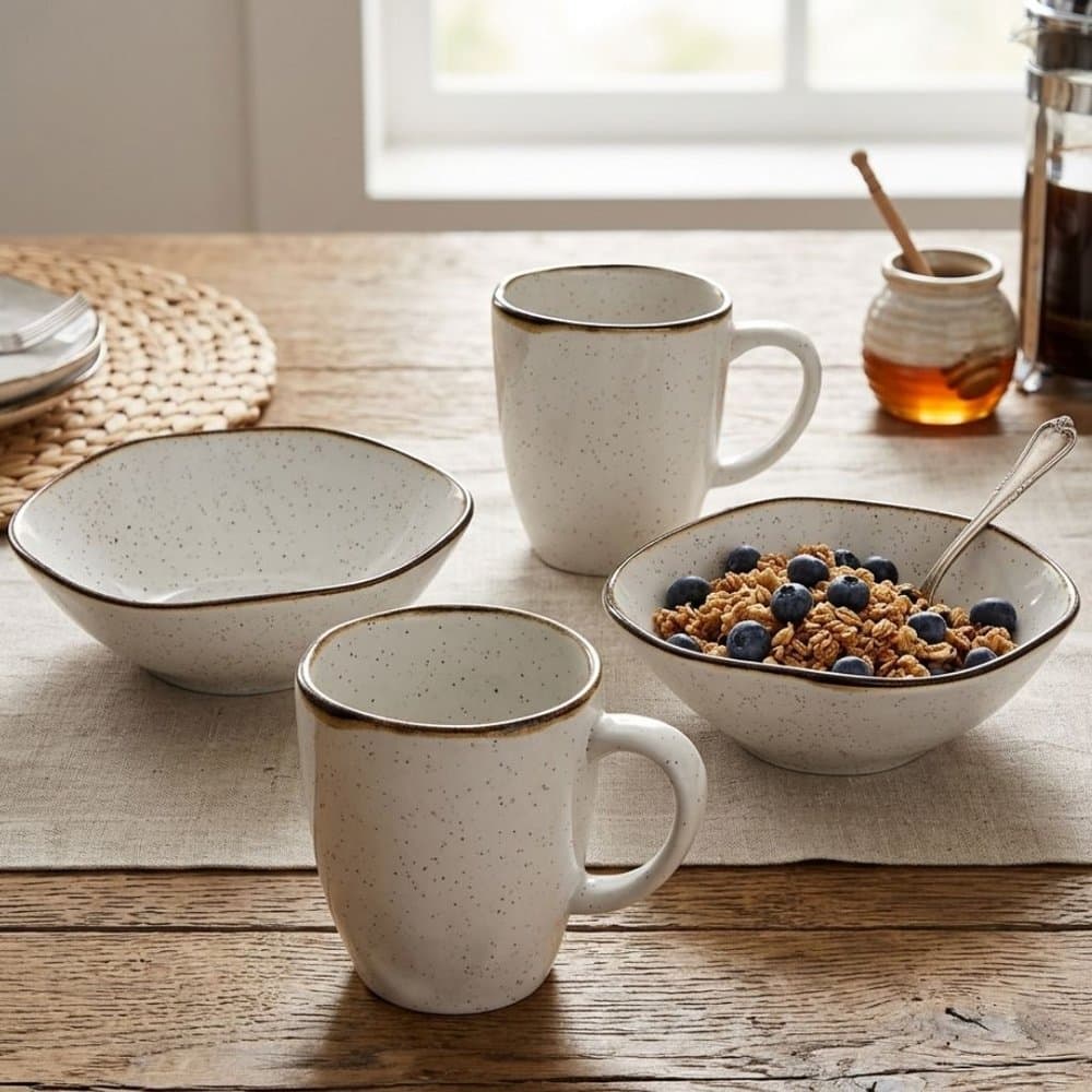 Kit Maresia com Caneca e Bowl Oxford Com 4 Peças