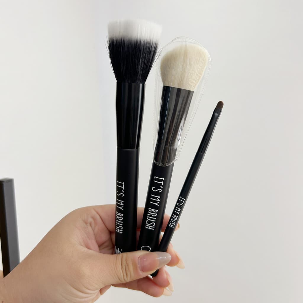 Muito fácil de usar!É mybrush Dot Color Blush Brush Wool Contour Brush Detalhe Brush Deitado Silkworm Brush Animal Hair