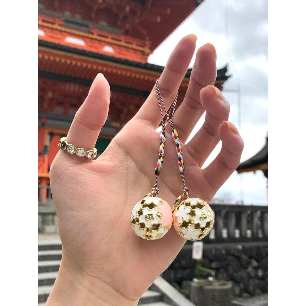 Japão Kiyomizu templo Yushou flor de cerejeira sino estilo japonês casal flor de pêssego pulseira tráfego carro saco do