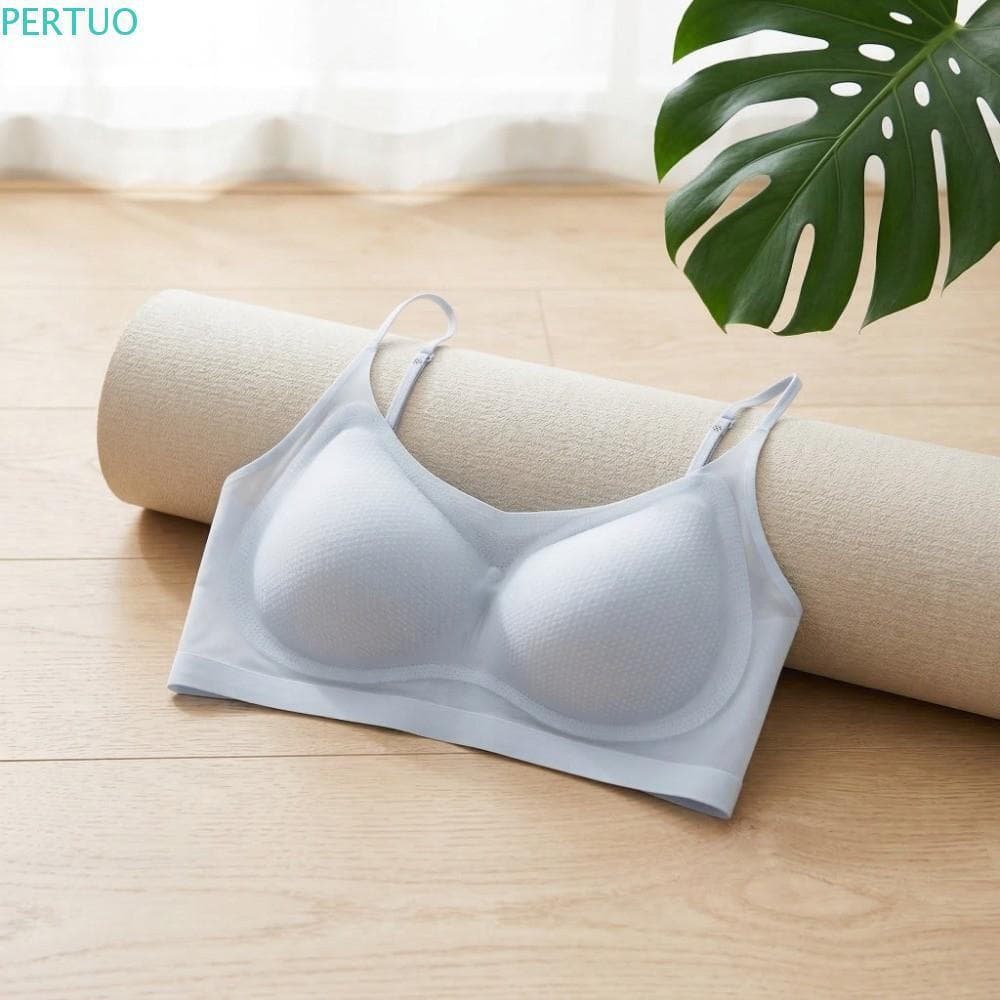 Sutiãs Sem Costura PERTUO , Seios Reunidos Rastros , Sutiã Em V Fio De Seda Gelada , Roupa Íntima Push Up Anti-Flacidez