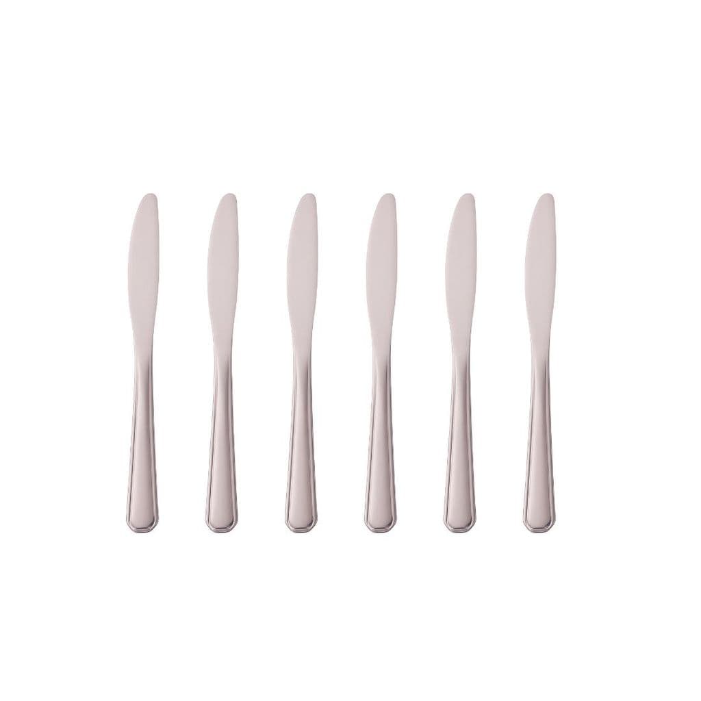 Kit 6 Facas de mesa em Aço Inox