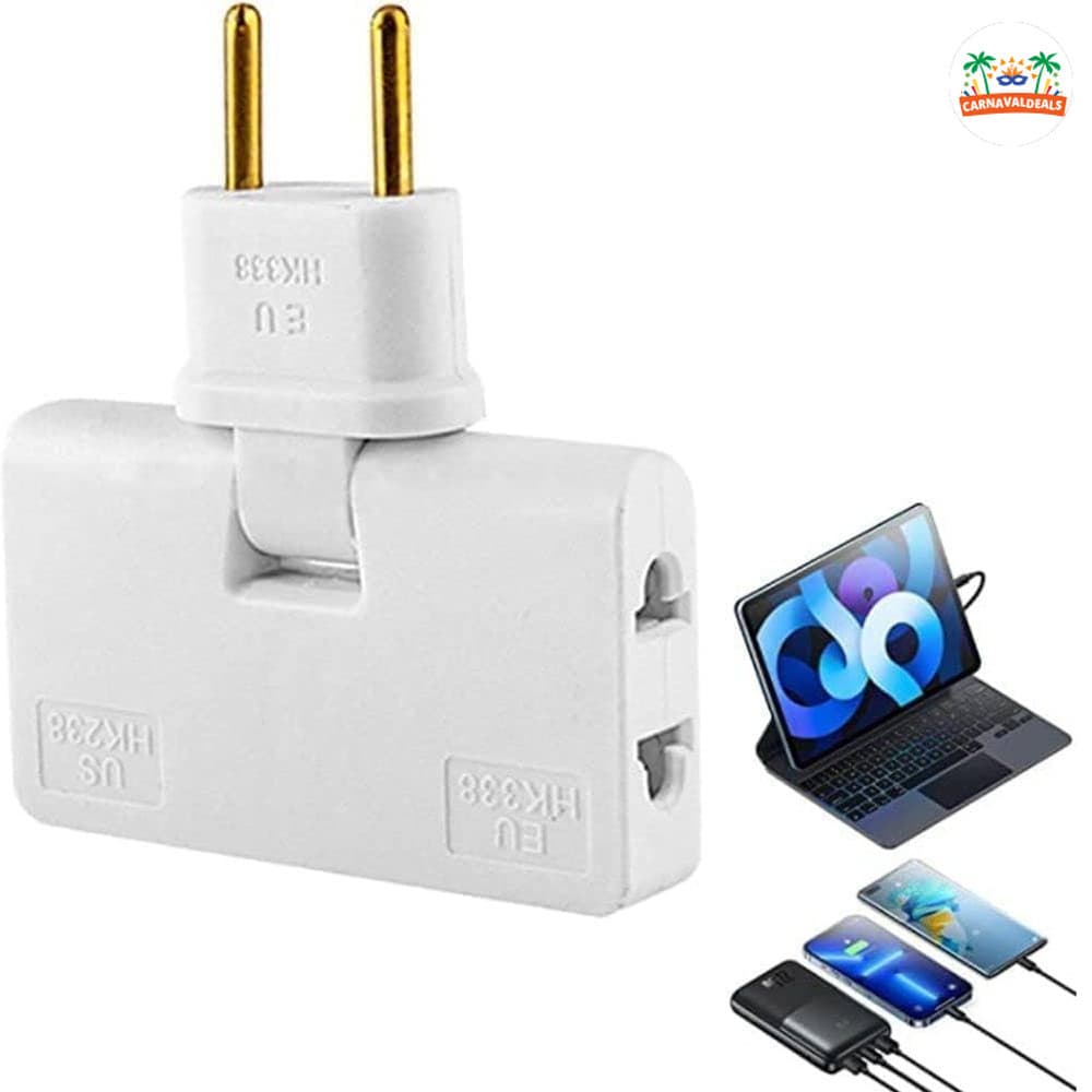 Adaptador de Pino Tomada Prático Fácil Instalação Design Compacto