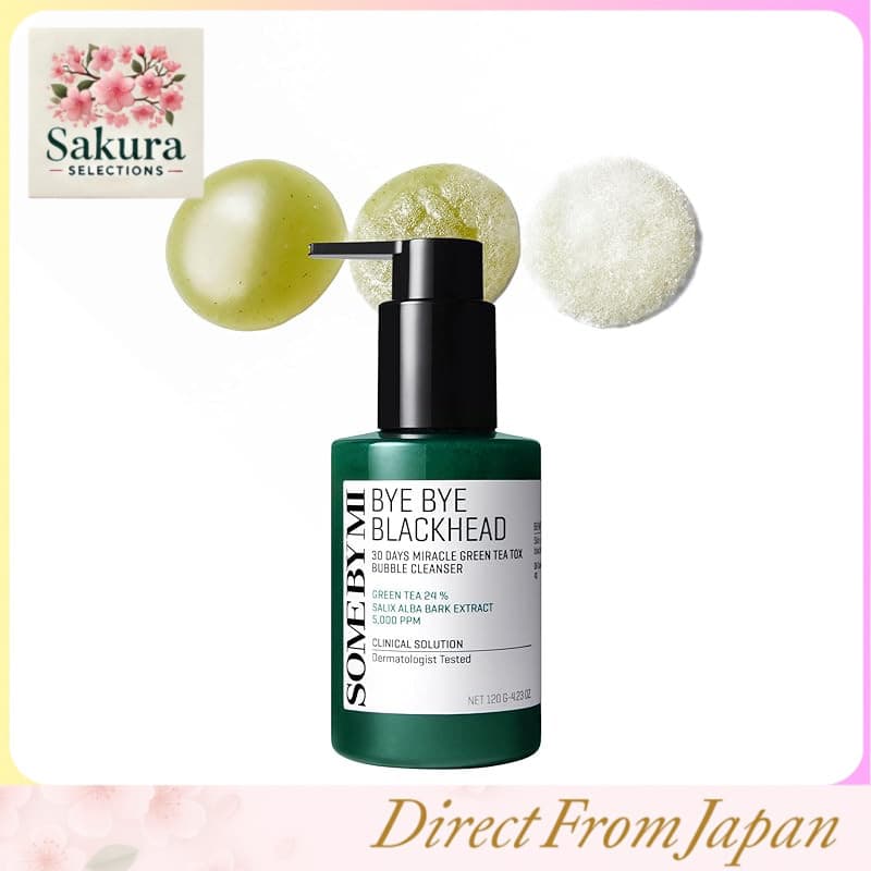 SOME BY MI Bye Bye Blackhead 30 Days Miracle Bubble Cleanser 120g Acne Pele Sensível Poros Cravos Esfoliação Limpeza Intensiva Remoção de Sujeira Vitaminas Cuidados com a Pele Produto de Limpeza Coreano Cosméticos Coreanos