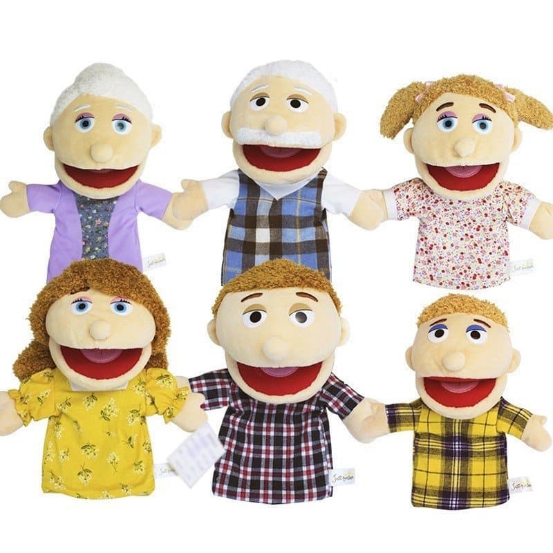 Crianças Bonito Fantoche De Mão Bebê Pelúcia Brinquedo Membro Da Família