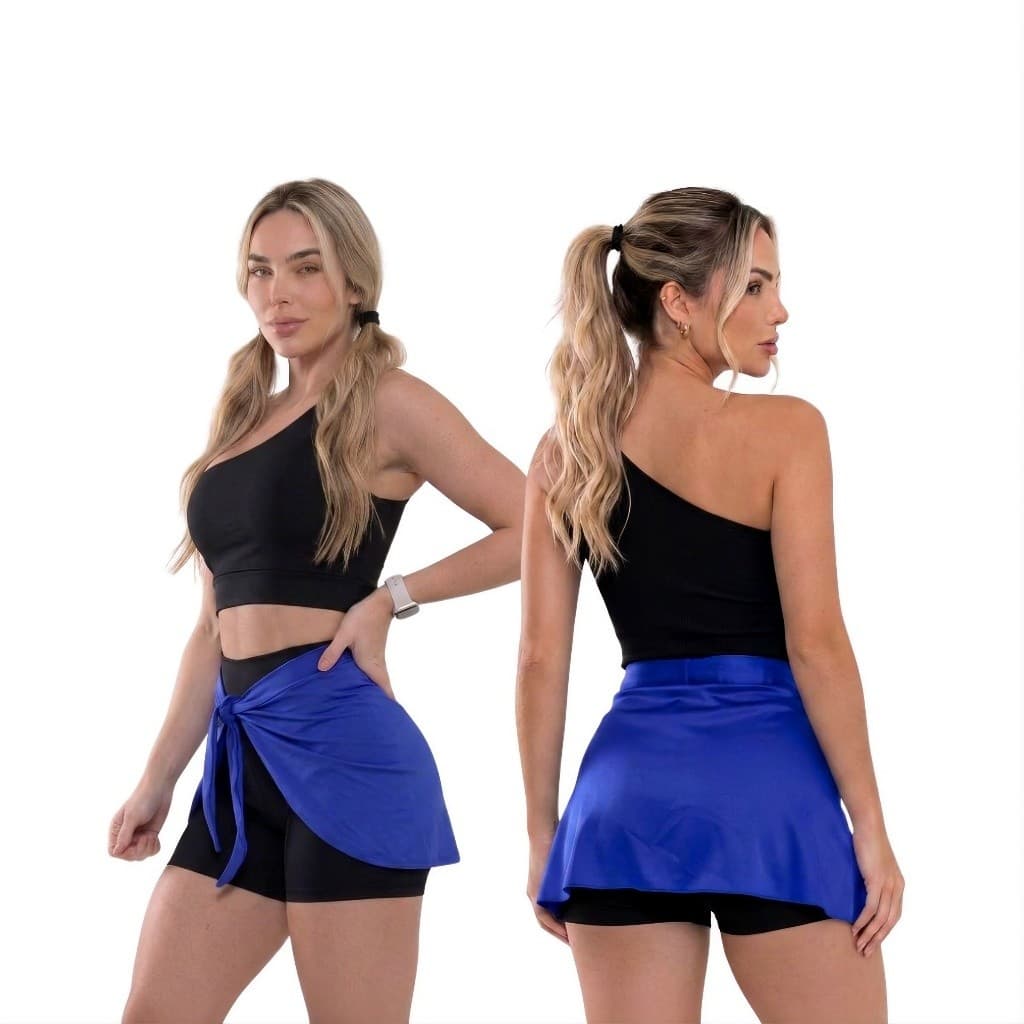 Saia Tapa Bumbum Fitness Suplex - Academia, Crossfit e Treino Pesado - Zero Transparência