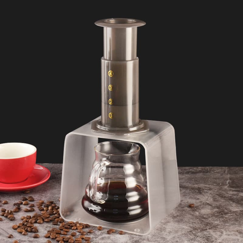 Rack de fermentação manual de café, tipo gotejamento, suporte de copo de filtro, rack de café com bandeja de gotejamento