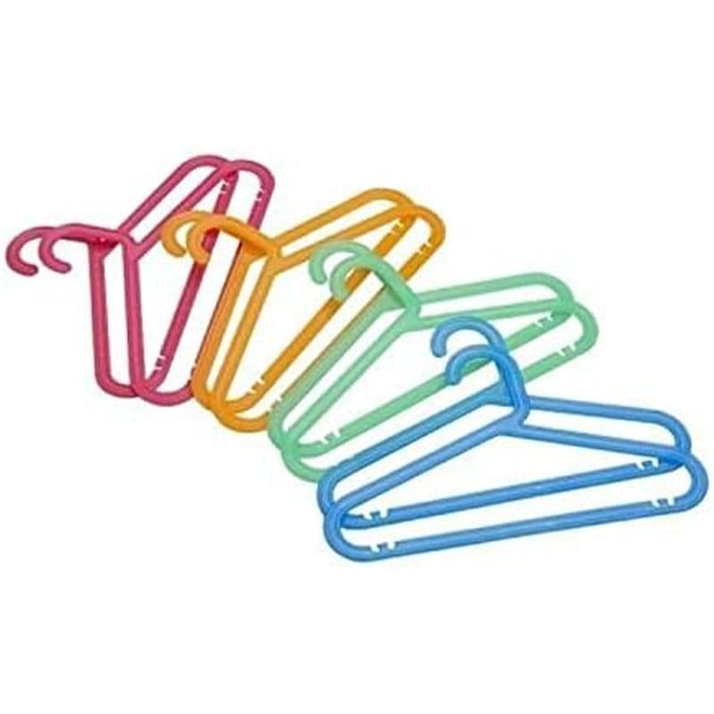 Cabide Infantil Ikea Bagis Com 8 Cores Brilhantes-Pacote De 3 Pacotes (24 Cabides Totais)