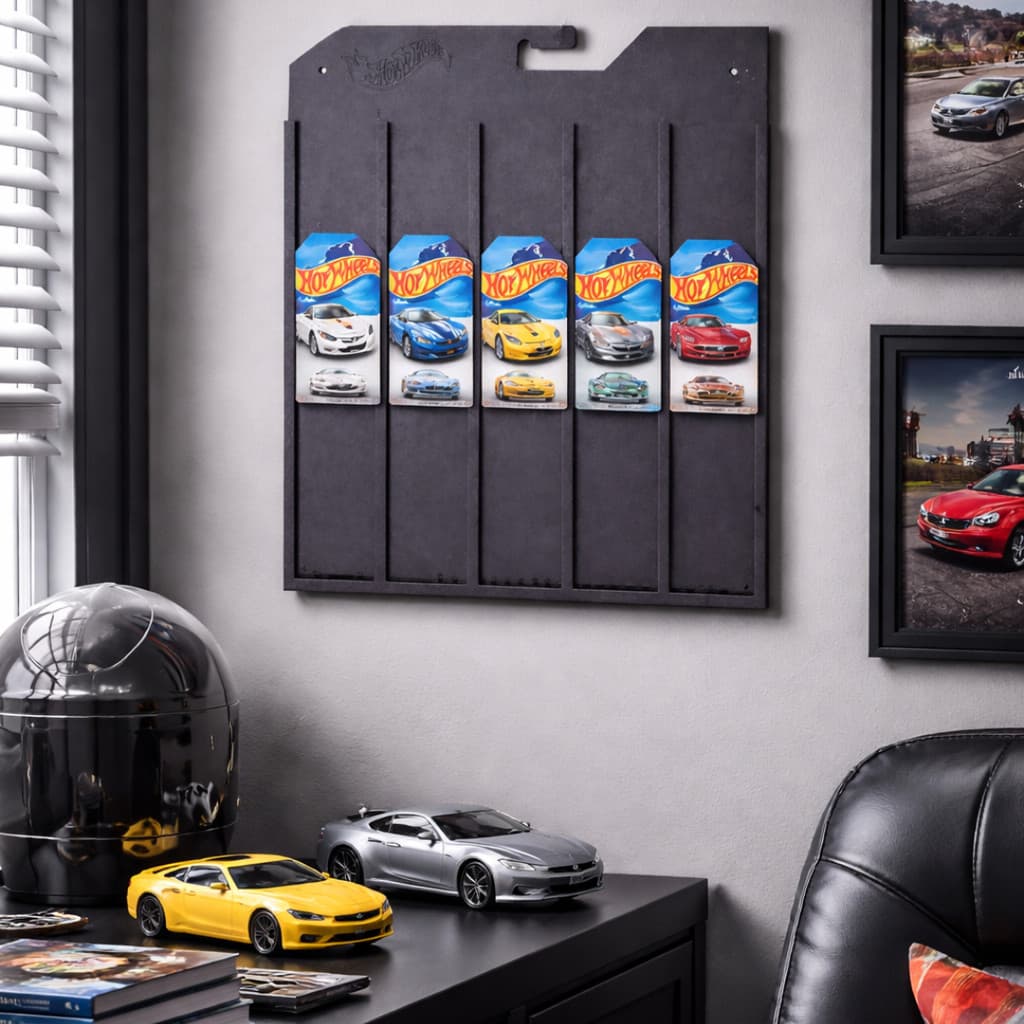 Porta Blister para Hot Wheels – Painel Organizador de Parede – Display Coleção Carrinhos