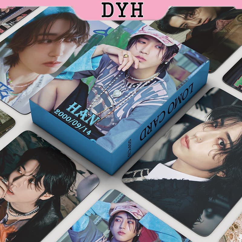 55pcs/box Stray Kids HAN Photocards ATE Álbum KPOP LOMO Cartão De Coleção