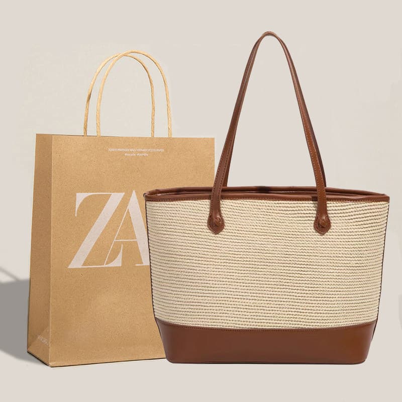 bolsa transversal feminino bolsa femenina Saco de tecido de palha 2026 novo estilo bolsa feminina axilas primavera verão