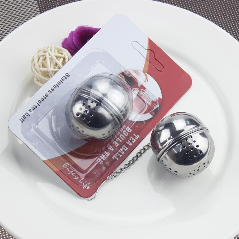 Bola de aço inoxidável fabricante de chá cozinha tempero sabor tempero ovo do bebê filtro chá Gadget cozinha