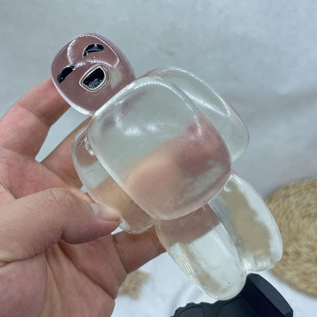 Squishy Transparente Geléia Robô Brinquedo Pegajoso Super Macio Squeeze TPR Alívio Do Estresse Água Sentido habke2br