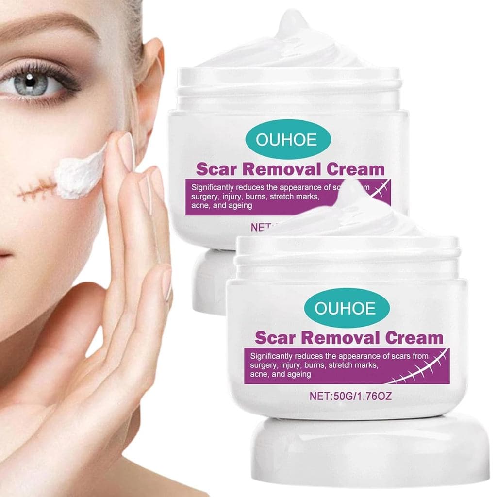 Removedor de Cicatrizes, Gel Avançado para Rosto, Corpo e Pernas, Suave, Delicado, Gentil para Todos os Tipos (2 peças)