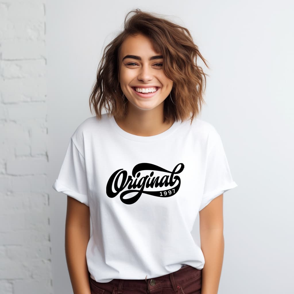 Camiseta Ano 1997 Escrito Original 1997 Infinity Vintage