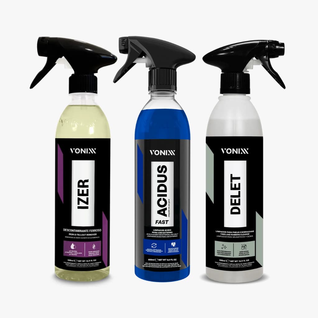 KIT ACIDUS FAST DELET E IZER VONIXX P/ DESCONTAMINAÇÃO
