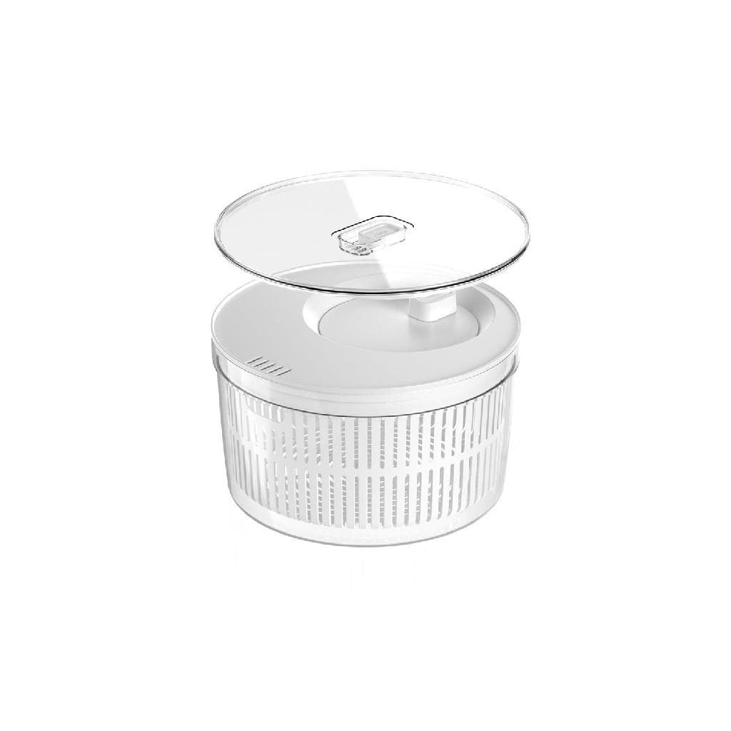 Secador de Salada Clear Fresh 5,5L C/ Tampa Organizador 2 Em 1 Verduras Frutas Geladeira Ou