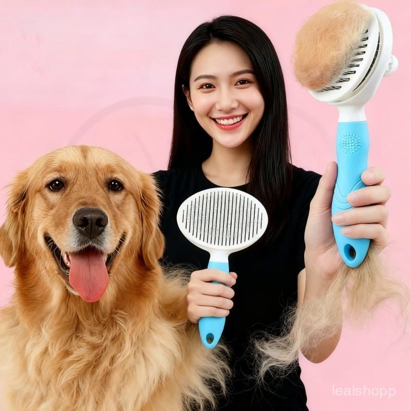2/3/4 Pcs Escova Para Remover Pelo De Gato E Cachorro Design De Dentes Concentrados Limpeza Rapida E Confortavel Para O