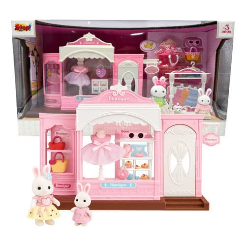 Casinha Feliz Coleção Boutique Coelho Com Boneca- Zoop Toys