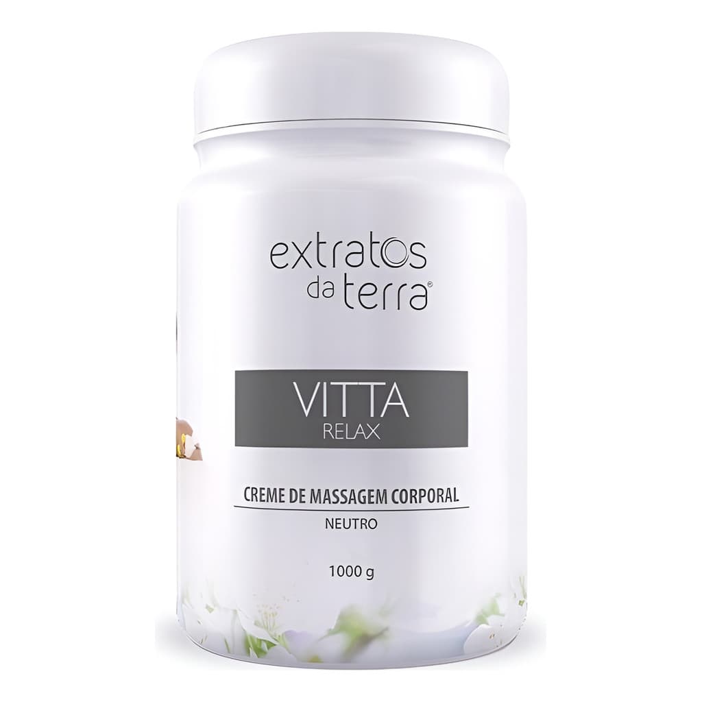 Creme De Massagem Neutro Vitta Relax 1kg Tipo De Embalagem P