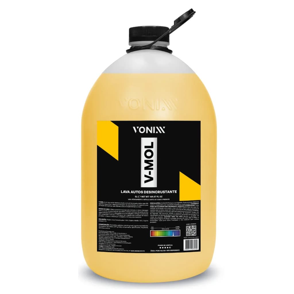 Shampoo Lava Autos Desincrustante 5lt V-Mol Vonixx