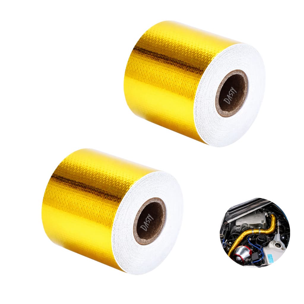 2 Fitas Adesiva Térmica Escapamento Termotape Moto Carro 5m