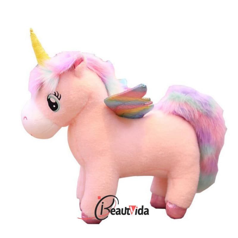 Brinquedo De Pelúcia De Unicórnio/Cavalo De Desenho Para Crianças