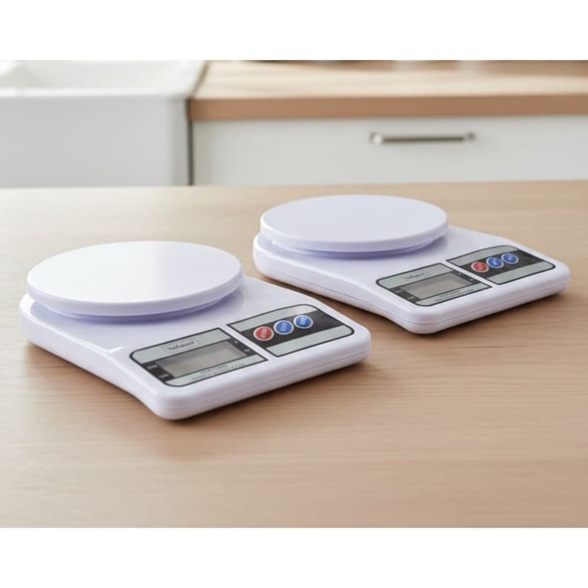 Kit 2 Balança Eletrônica Digital de Cozinha Precisão 10Kgs