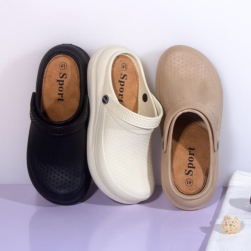 2026 Novo Estilo20262026Buraco sapatos masculinos casuais Toe-coberto chinelos homens respirável sandálias de sola macia