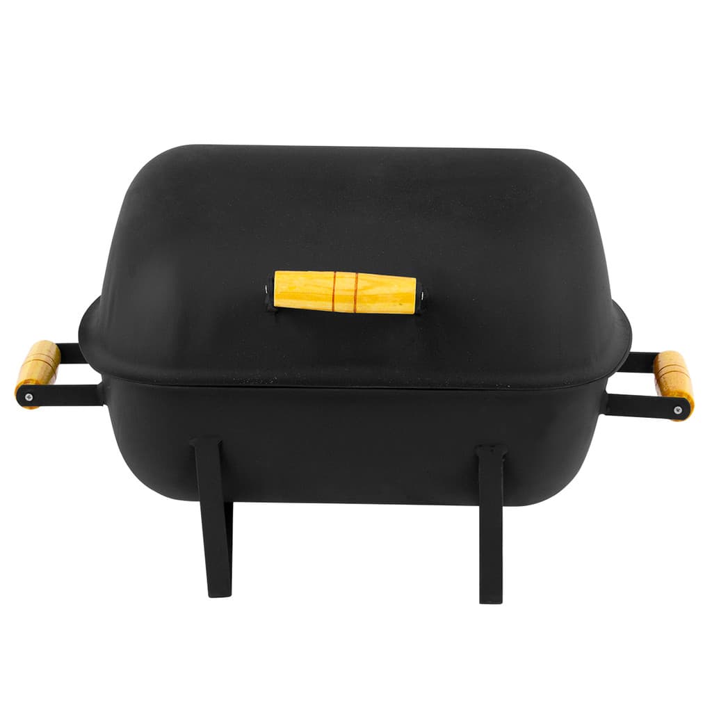 Churrasqueira Móvel Pro Tork com Grelha Texas Usa Grill Aço Carbono Preto Aço carbono