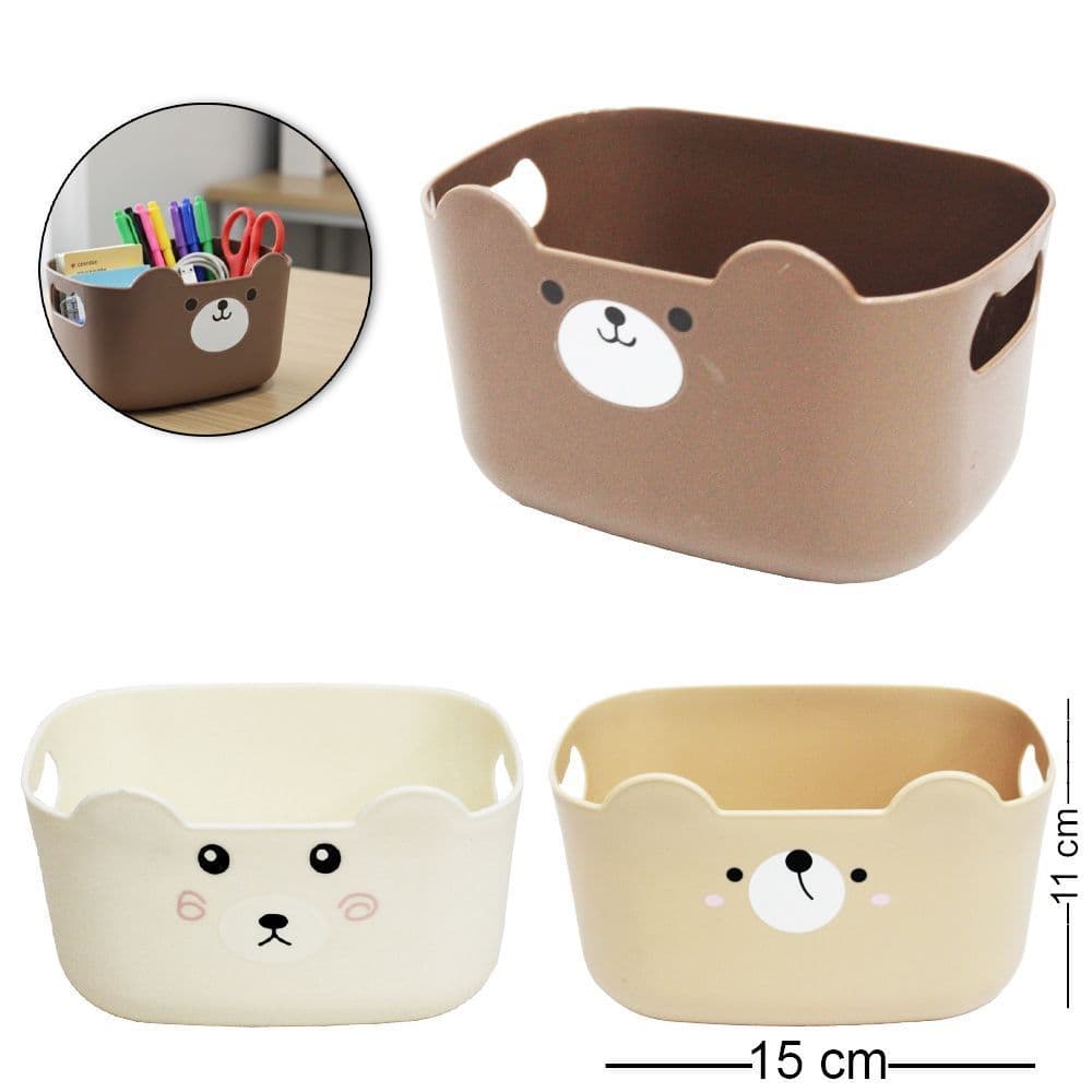 Porta Objetos Organizadores  Kit Capivara Urso Multiuso de Mesa Trecos Pincéis Lápis Doces