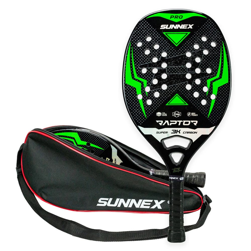 Raquete Beach Tennis Power Spin Full Carbon Premium + Case
