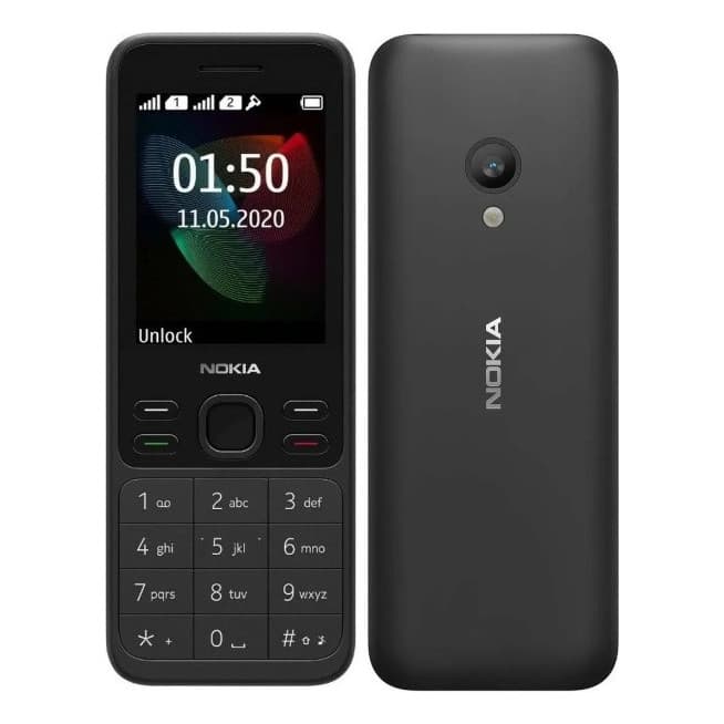 Telefone Celular Nokia 150 Para Idosos Dois Chips Bluetooth Cor Preto