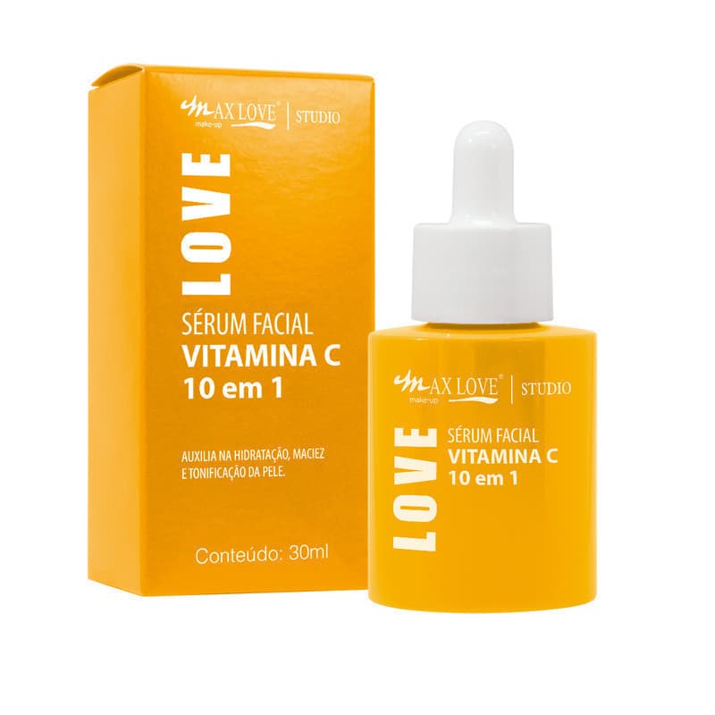 ✨ Sérum Vitamina C 10 em 1 Max Love – Hidratação, Maciez e Pele Radiante