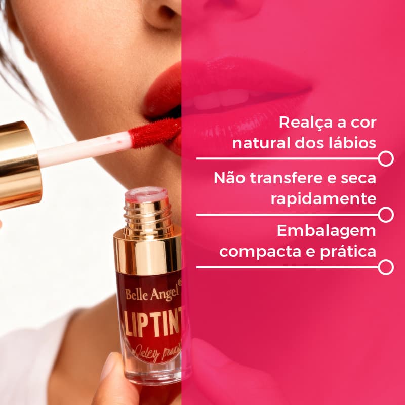 Lip Tint Belle Angel RB40 Longa Duração Cor Intensa