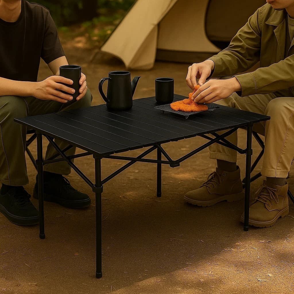 Mesa Dobrável Portátil para Camping, Praia e Piquenique