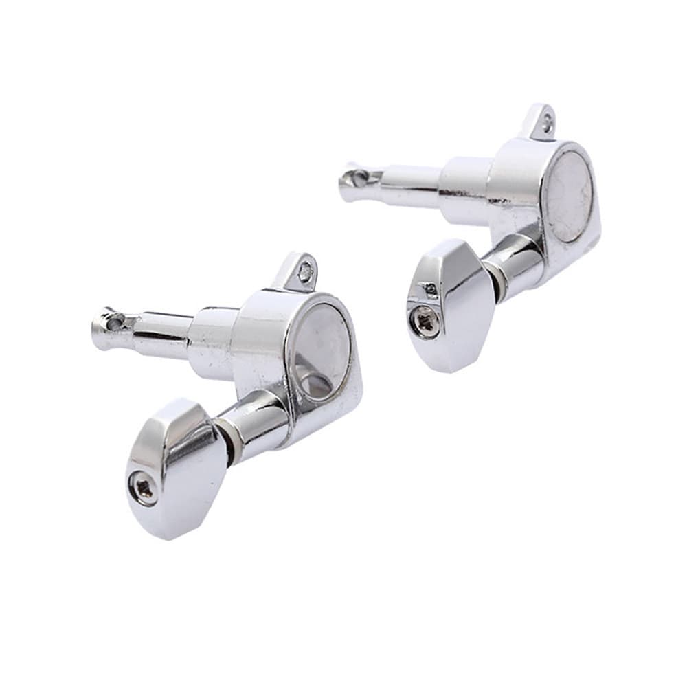 Botões De Ukulele Padrão Square Galvanizados Totalmente Fechados Do Reino Unido