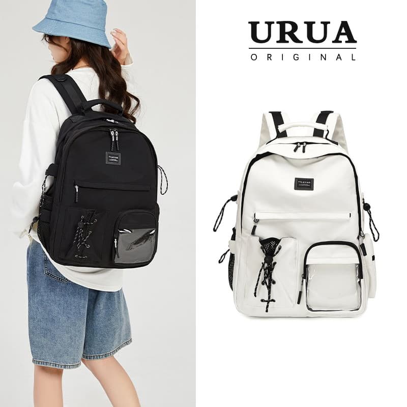 Estudantes do ensino médio mochila dor saco nicho mochila transparente masculino grande capacidade estudantes do ensino