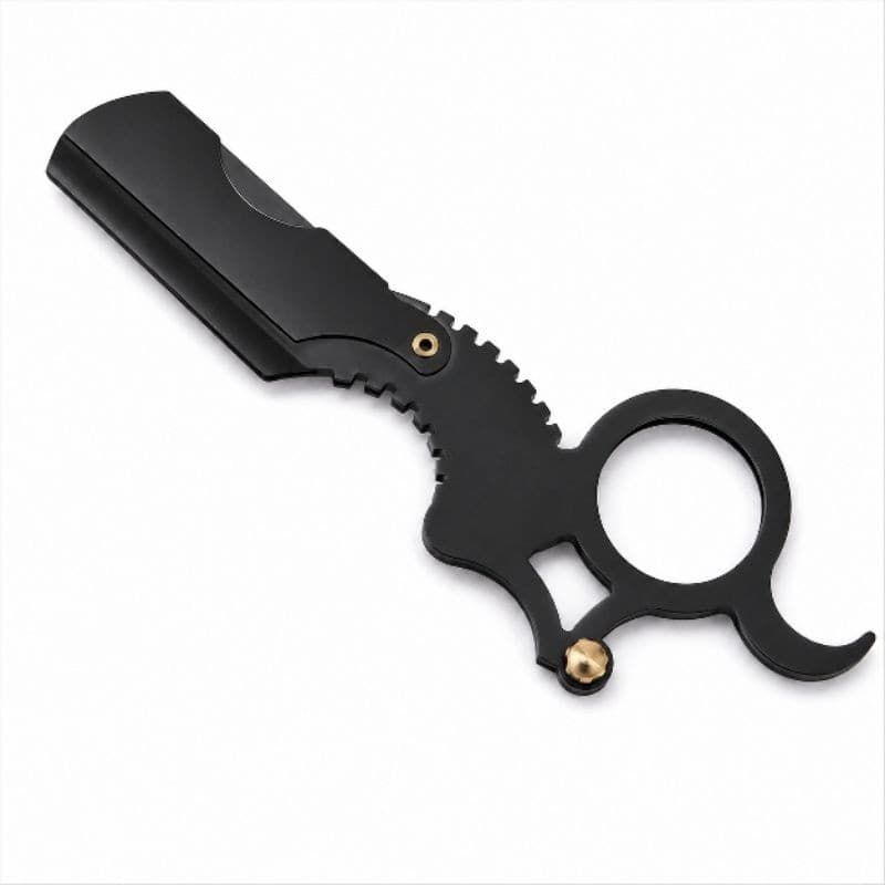 Navalhete Profissional Para Barba Bem Feita Barbeiro PÉ do Cabelo Material Inox PROMOÇÃO