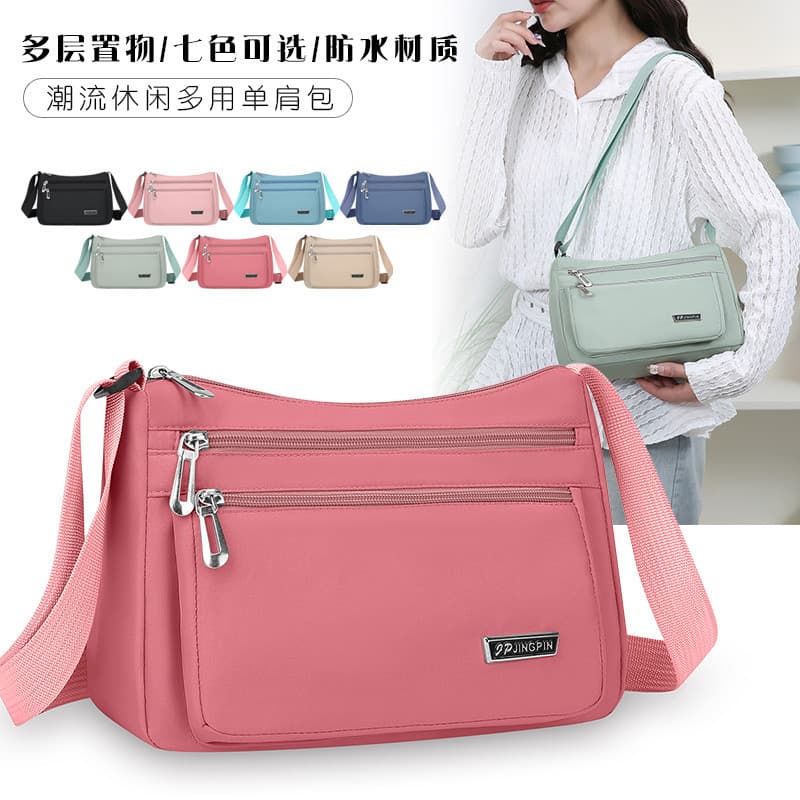 Japão Japão Coreia Bolsa mensageiro multicamadas feminina 2025 Novo estilo Bolsa versão coreana Bolsa para celular Bolsa