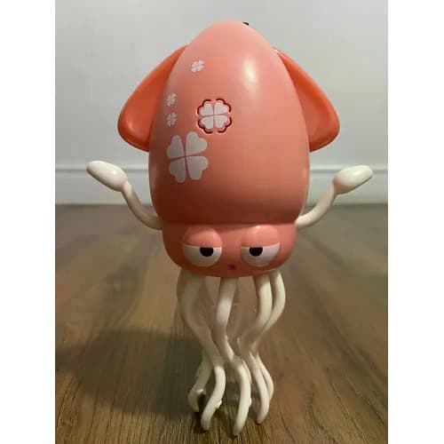 Robo Polvo Rosa Dancarino Brinquedo Interativo Luzes Som  Polvinho Rosa Criança Bebe