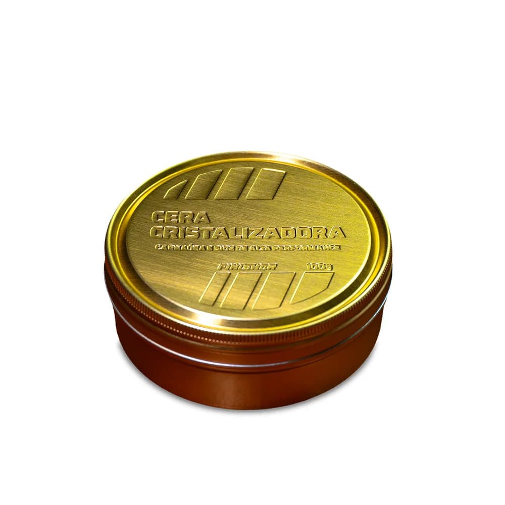 Cera Cristalizadora Finisher 100g carnaúba SIO2 proteção 7 meses alto brilho hidrorrepelência
